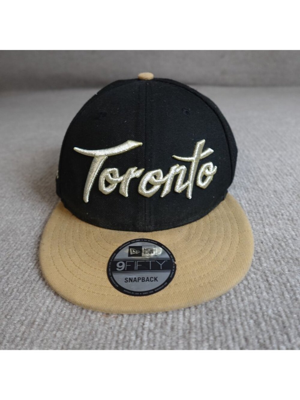 Toronto Raptors Hat Black Snapback Embroidered 9Fifty New Era
